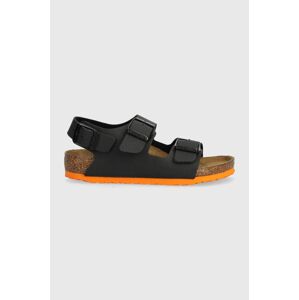 Detské sandále Birkenstock Milano Kids BF čierna farba