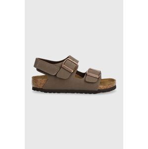 Detské sandále Birkenstock Milano HL Kids BFBC hnedá farba