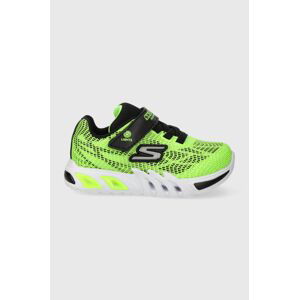 Detské tenisky Skechers FLEX-GLOW ELITE VORLO zelená farba