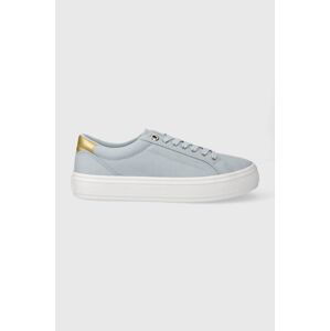 Tenisky Tommy Hilfiger ESSENTIAL VULC CANVAS SNEAKER dámske, FW0FW07682