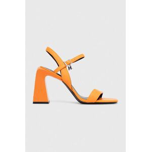 Kožené ihličky Karl Lagerfeld ASTRA NOVA oranžová farba, KL33124