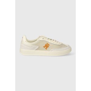 Tenisky Tommy Hilfiger TH HERITAGE COURT SNEAKER béžová farba, FW0FW07889