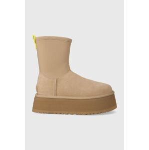 Snehule UGG Classic Dipper béžová farba, 1144031