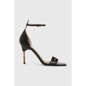 Kožené sandále AllSaints Betty Sandal čierna farba, WF568Z
