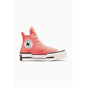 Tenisky Converse Chuck 70 Plus dámske, oranžová farba, A06432C