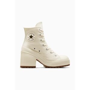 Tenisky Converse Chuck 70 De Luxe Heel dámske, biela farba, A05348C