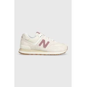 Tenisky New Balance 574 béžová farba, WL574QC2