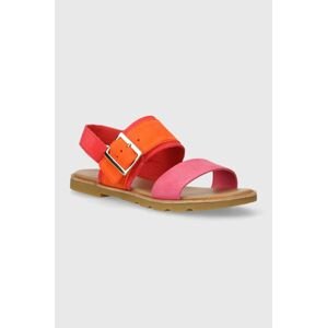 Semišové sandále Sorel ELLA III SLINGBACK dámske, ružová farba, 2069721617