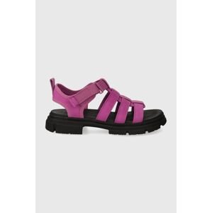 Detské sandále UGG ASHTON MULTISTRAP fialová farba