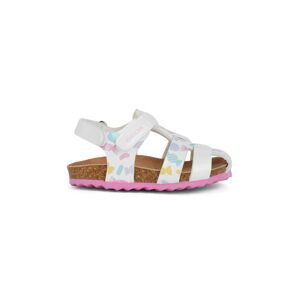 Detské sandále Geox SANDAL CHALKI biela farba