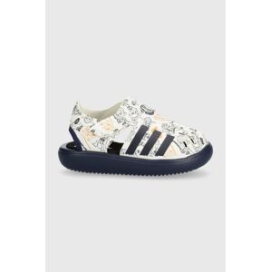 Detské sandále adidas WATER SANDAL YJ I x Star Wars biela farba