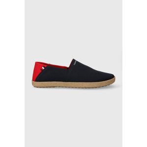 Espadrilky Tommy Hilfiger ESPADRILLE CORE TEXTILE tmavomodrá farba, FM0FM04981