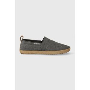 Espadrilky Tommy Hilfiger ESPADRILLE C CHAMBRAY čierna farba, FM0FM04982