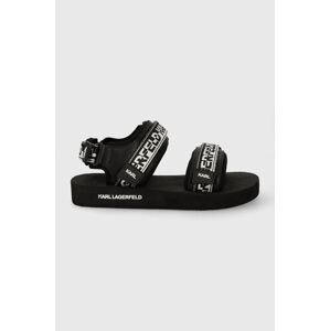 Sandále Karl Lagerfeld ATLANTIK pánske, čierna farba, KL70511