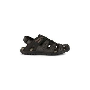 Sandále Geox UOMO SANDAL STRADA pánske, čierna farba, U4524C 000ME C9999