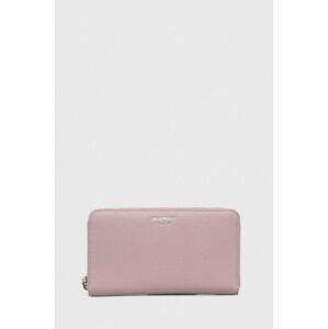 Peňaženka Emporio Armani dámsky, fialová farba