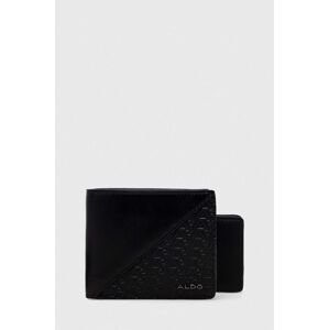 Peňaženka a puzdro na karty Aldo GLERRADE pánska, čierna farba, GLERRADE.006