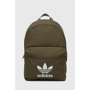 Ruksak adidas Originals zelená farba, veľký, s potlačou