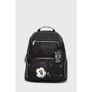 Ruksak Desigual x Disney čierna farba, veľký, s nášivkou