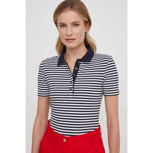 Polo tričko Tommy Hilfiger dámsky, tmavomodrá farba, WW0WW41997