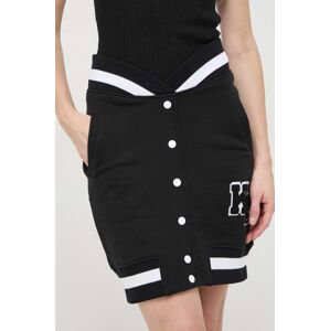 Sukňa Karl Lagerfeld čierna farba, mini, puzdrová