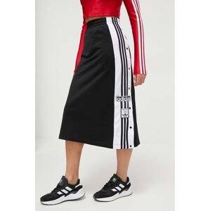 Sukňa adidas Originals čierna farba, mini, rovný strih
