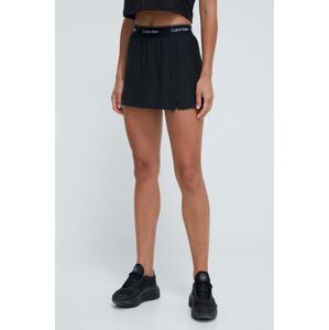 Športová sukňa Calvin Klein Performance čierna farba, mini, rovný strih