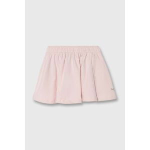 Dievčenská bavlnená sukňa Pepe Jeans NERY ružová farba, mini, áčkový strih