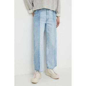 Rifle Levi's BAGGY CROP dámske, stredne vysoký pás