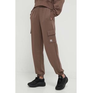 Tepláky adidas Originals Cargo Jogger hnedá farba, s nášivkou, IR5909