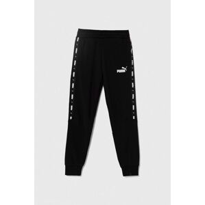 Detské tepláky Puma ESS Tape Sweatpants TR cl čierna farba, s potlačou