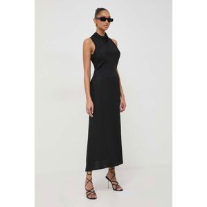 Šaty Ivy Oak čierna farba,maxi,rovný strih,IO117601
