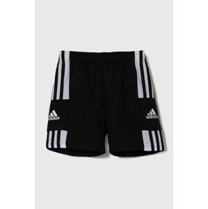 Detské krátke nohavice adidas Performance SQ21 DT SHO Y čierna farba, nastaviteľný pás