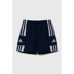 Detské krátke nohavice adidas Performance SQ21 DT SHO Y tmavomodrá farba, nastaviteľný pás