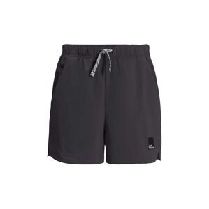 Detské krátke nohavice Jack Wolfskin TEEN SHORTS B čierna farba