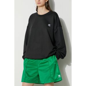 Šortky adidas Originals Firebird Shorts dámske, zelená farba, s nášivkou, stredne vysoký pás, IN6283