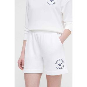 Plážové šortky Emporio Armani Underwear biela farba