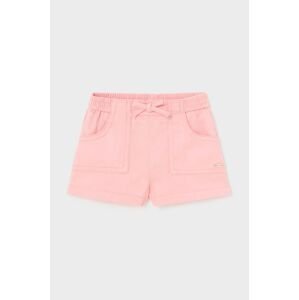 Detské krátke nohavice Mayoral ružová farba, jednofarebné