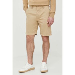 Šortky Pepe Jeans REGULAR CHINO SHORT pánske, béžová farba, PM801092