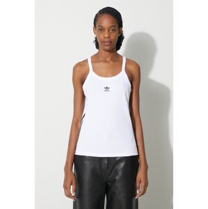 Top adidas Originals 3-Stripe Tank dámsky, biela farba, IR6914