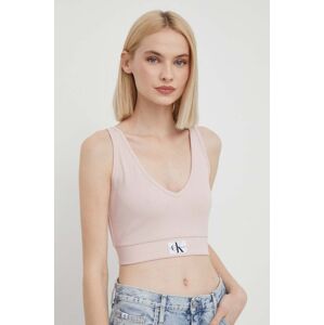 Top Calvin Klein Jeans dámsky,ružová farba,J20J223356