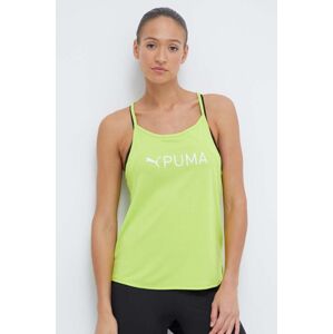 Tréningový top Puma Fit zelená farba, 523846