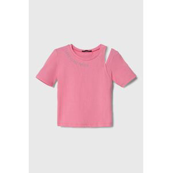 Detské tričko Sisley ružová farba