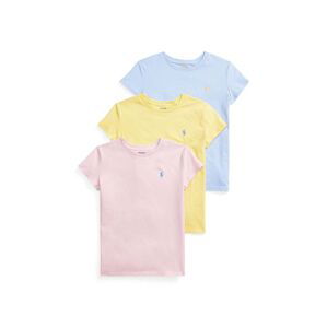 Detské bavlnené tričko Polo Ralph Lauren 3-pak