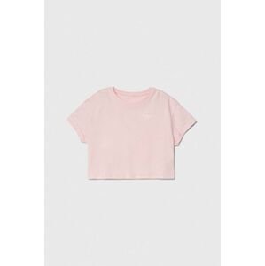 Detské bavlnené tričko Pepe Jeans NICKY ružová farba
