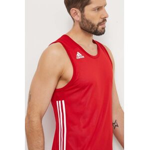 Obojstranné tréningové tričko adidas Performance 3G Speed červená farba