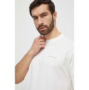 Bavlnené tričko Marc O'Polo pánsky, biela farba, jednofarebný, 422208351374