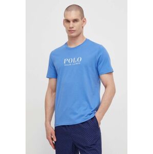 Bavlnené pyžamové tričko Polo Ralph Lauren s potlačou