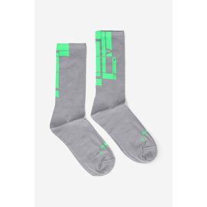 Ponožky A-COLD-WALL* Block Bracket ACWMSK029-GARNET, šedá farba