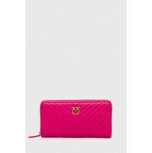 Kožená peňaženka Pinko dámska, ružová farba, 100250.A0GK